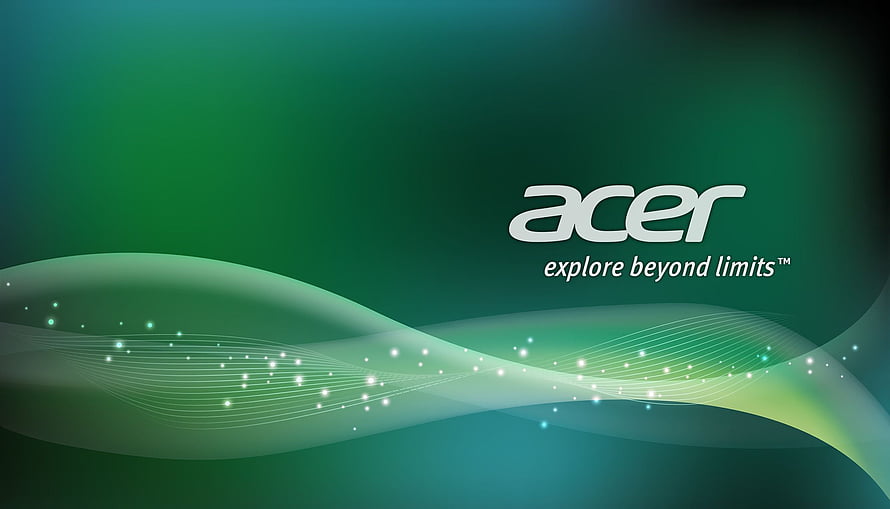 Acer Explore Beyond Limits Green Abstract Wave Wallpaper HD wallpaper