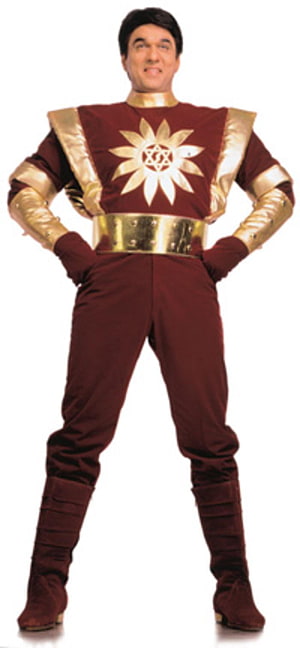 Shaktimaan Superhero Costume in Maroon and Gold with Sun Emblem HD phone wallpaper