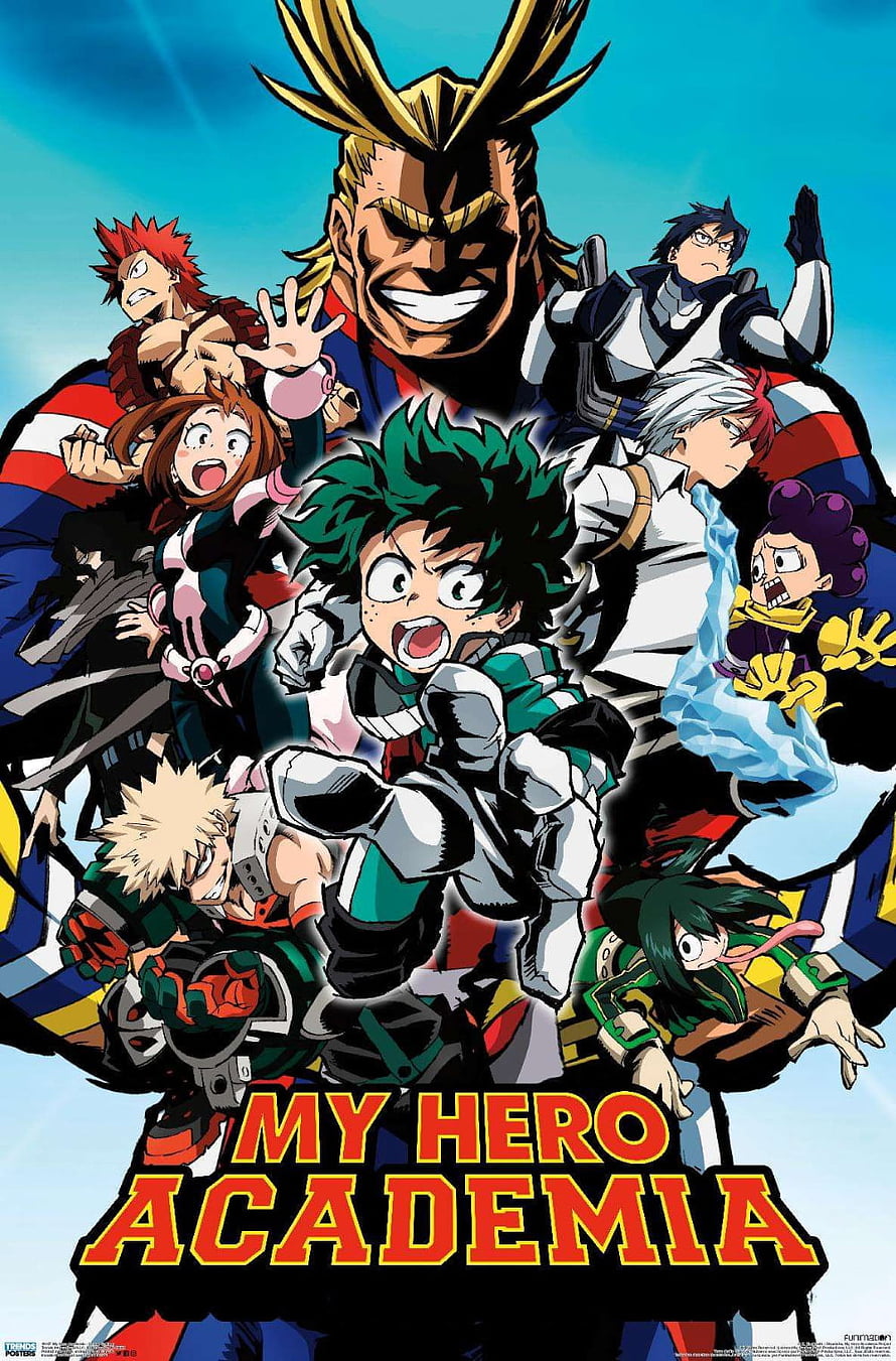 My Hero Academia Class 1-A and All Might Anime Poster HD phone wallpaper