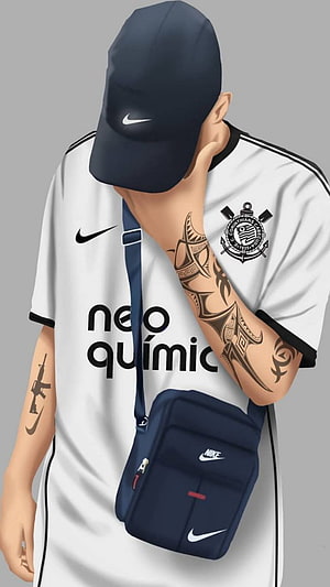 Corinthians Home Jersey With Neo Química Sponsor And Nike Cap HD phone wallpaper
