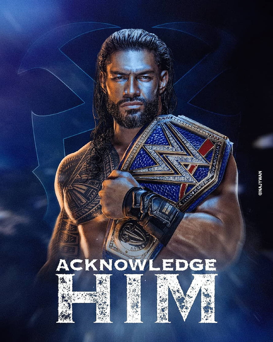 Roman Reigns WWE Universal Champion Acknowledge Him Wallpaper, Nehemias Canihuante on roman. Wwe roman reigns, Roman reigns, Wwe superstar roman reigns, Acknowledge Me HD phone wallpaper