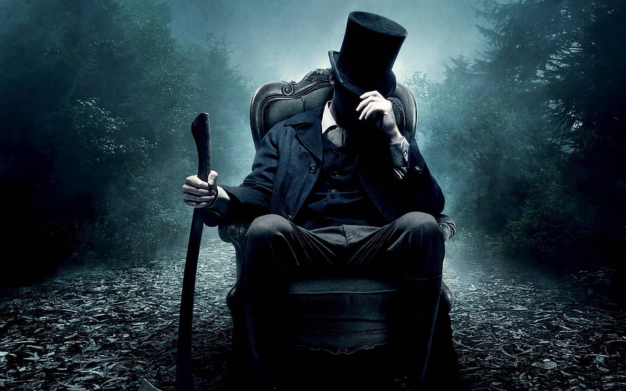 Mysterious Man in Top Hat Seated in Dark Forest with Cane, Beautiful Mysterious , Mysterious Boy HD wallpaper
