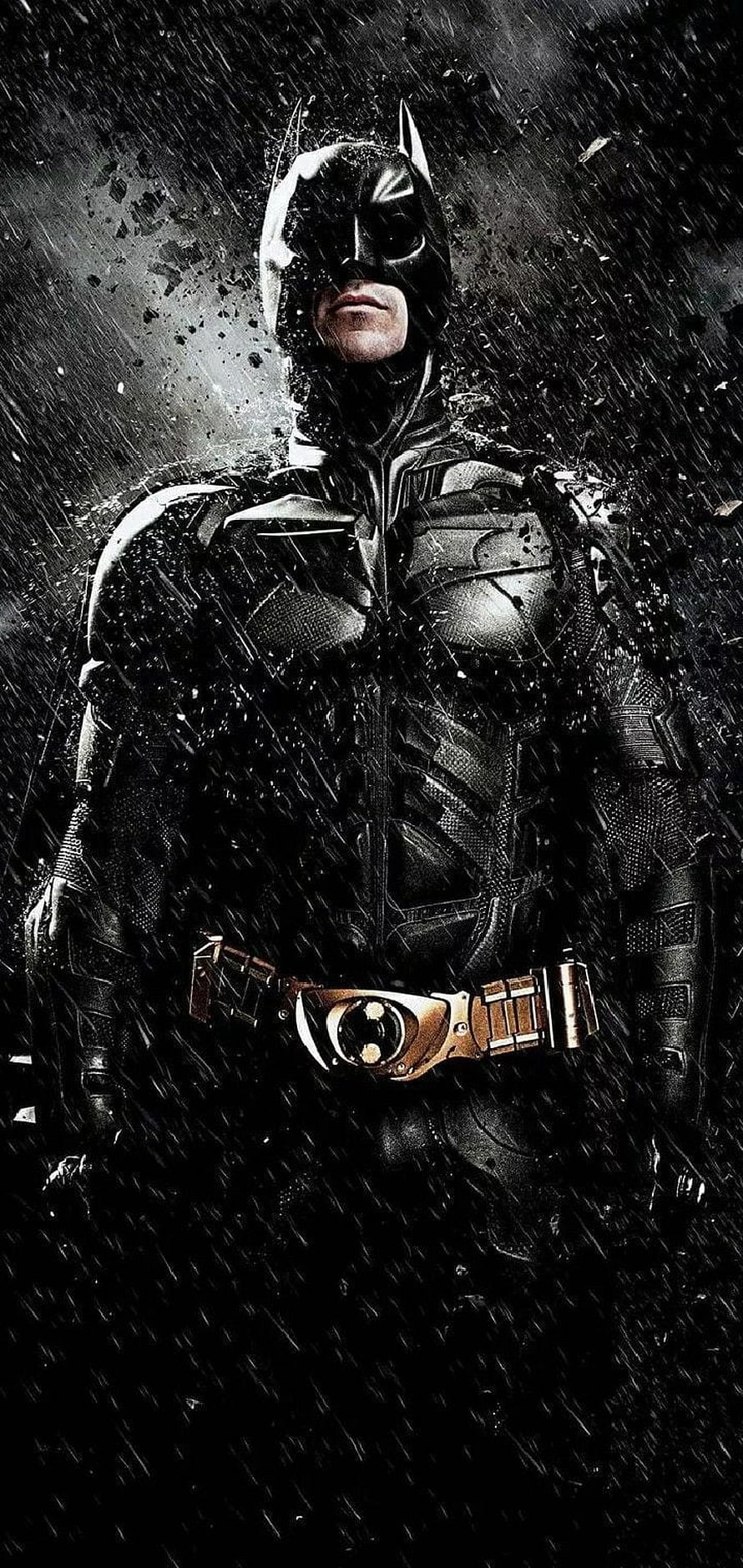 Batman in Tactical Armor Standing in Heavy Rain and Debris, batman#the dark Knight#christian bale#bale #batmanthe #dark #knightchristian in 2020. Dark knight , Batman , Batman HD phone wallpaper