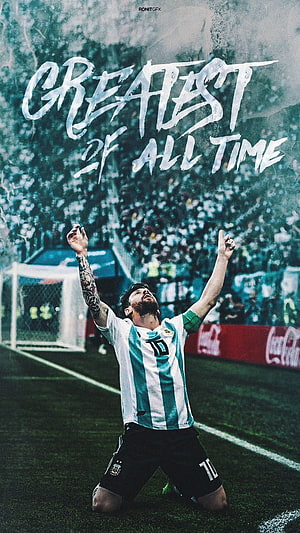 Lionel Messi Argentina Greatest of All Time Soccer Celebration Wallpaper HD phone wallpaper