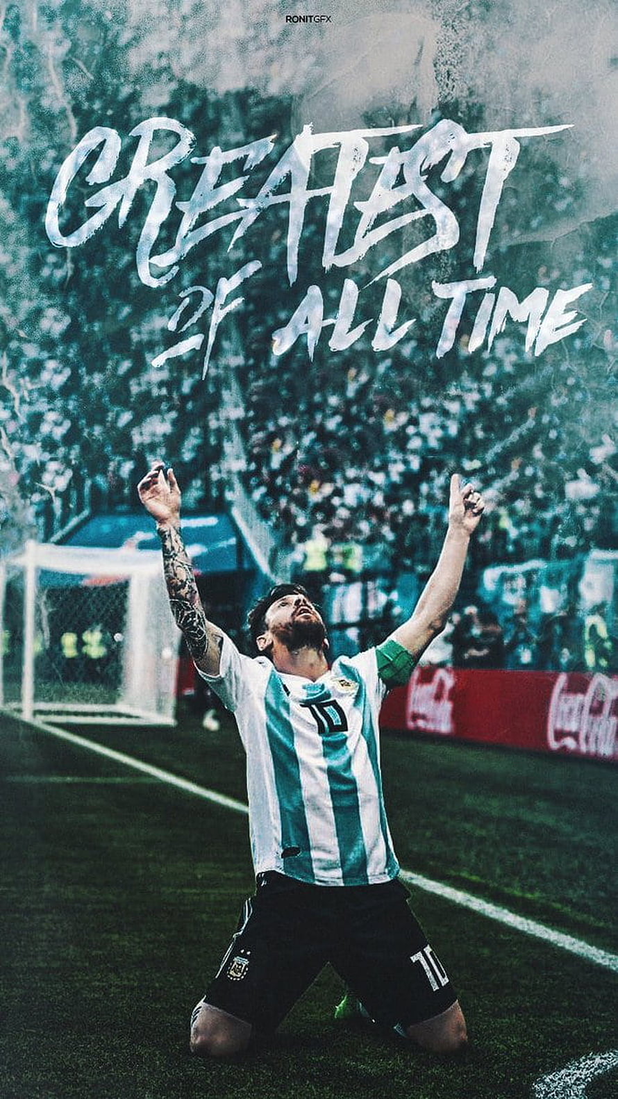 Lionel Messi Argentina Greatest of All Time Soccer Celebration Wallpaper HD phone wallpaper