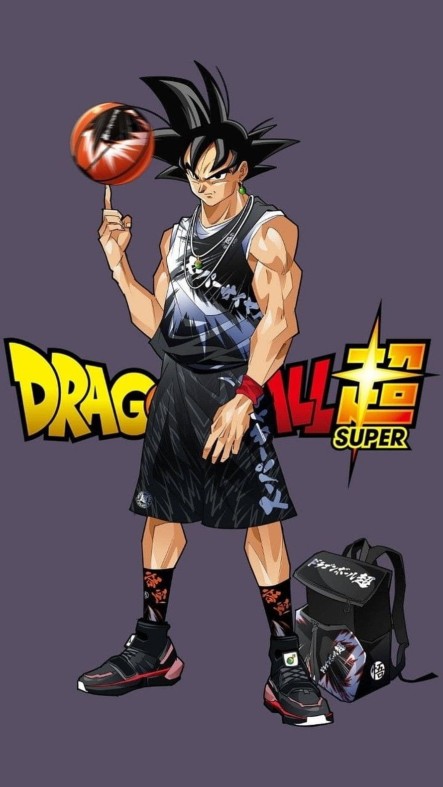 Goku Basketball Outfit Dragon Ball Super Anime Character Illustration HD phone wallpaper