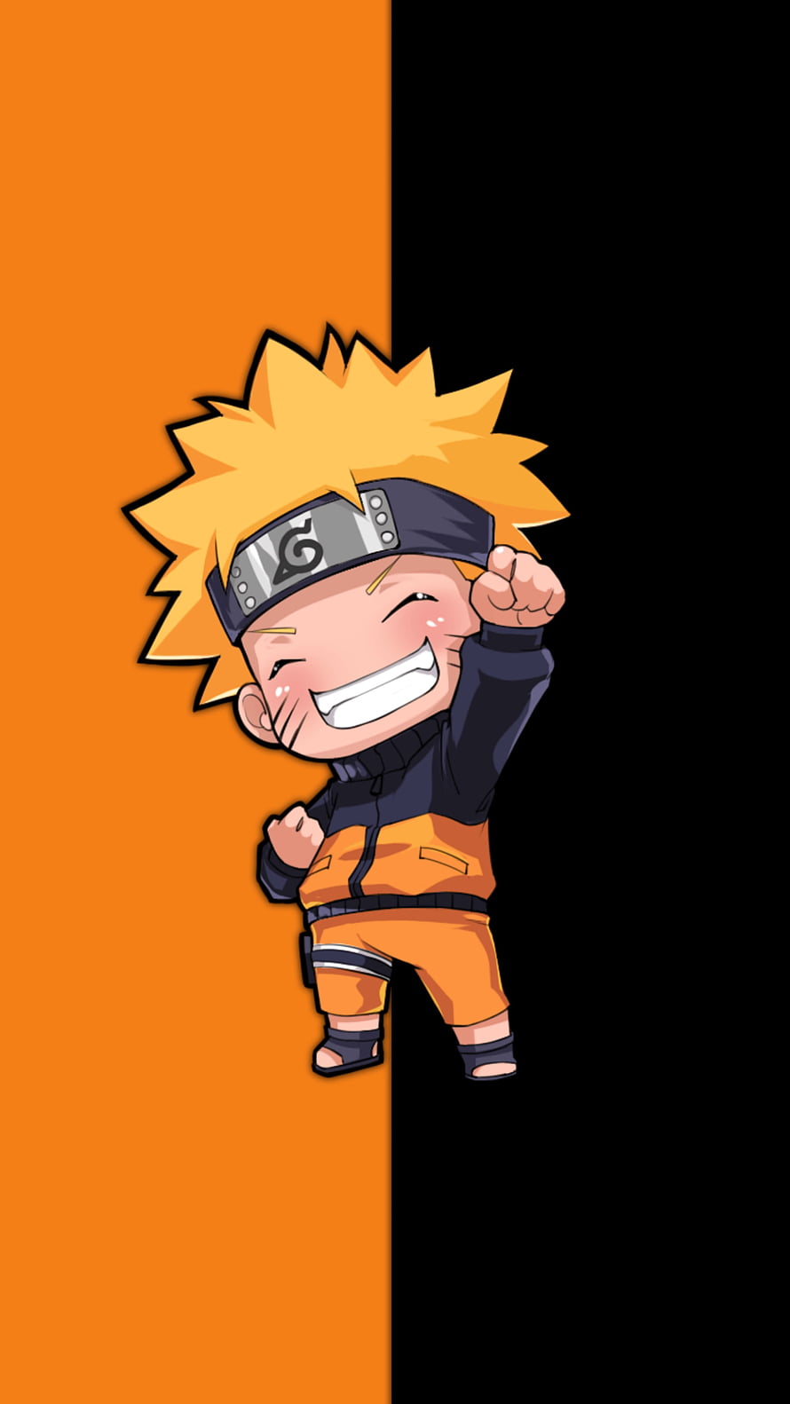 Cute Chibi Naruto Uzumaki Anime Character Wallpaper HD phone wallpaper
