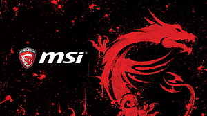 MSI Gaming Series Red Dragon Logo Wallpaper HD wallpaper