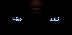 BMW Adaptive LED Headlights Glowing in the Dark HD wallpaper