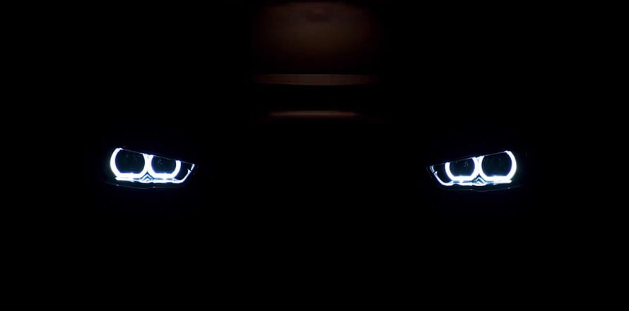 BMW Adaptive LED Headlights Glowing in the Dark HD wallpaper
