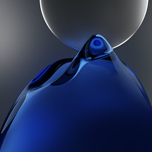 Honor Magic 4 Pro Camera Module Close-Up with Blue Glass Finish and Metallic Ring HD phone wallpaper