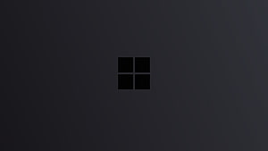 Minimalist Microsoft Windows 11 Logo on Dark Gray Background HD wallpaper