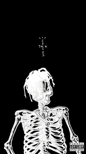 Jack Harlow Skeleton Illustration With Parental Advisory Label HD phone wallpaper