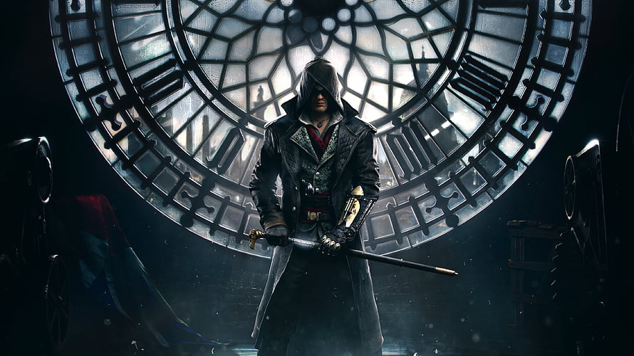 Ezio Auditore standing before the clock face in Assassin's Creed Syndicate HD wallpaper