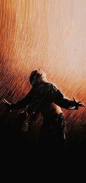 The Shawshank Redemption Rain Scene with Tim Robbins HD phone wallpaper