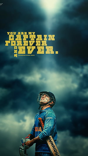 Mahendra Singh Dhoni Indian Cricket Captain Wallpaper HD phone wallpaper