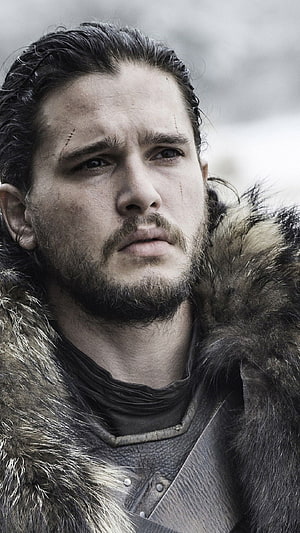 Jon Snow in Fur Cloak from Game of Thrones HD phone wallpaper
