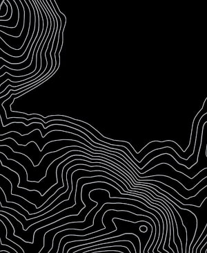 Abstract Topographic Contour Lines on Black Background HD phone wallpaper