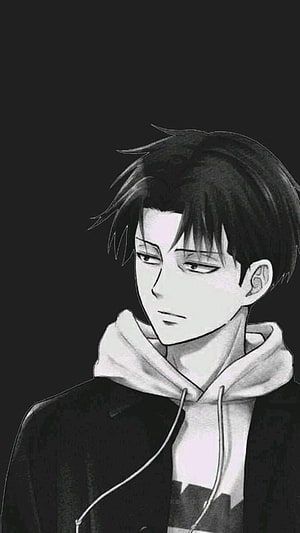 Levi Ackerman in Black and White Hoodie Portrait from Attack on Titan, Levi ackerman. Attack on titan levi, Anime, Attack on titan anime, Cute Levi HD phone wallpaper
