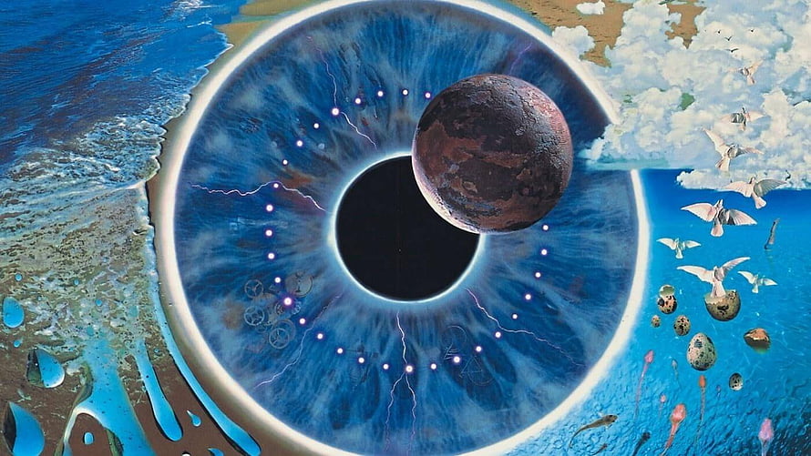 Pink Floyd Pulse Album Cover Art Featuring Cosmic Eye and Planet HD wallpaper