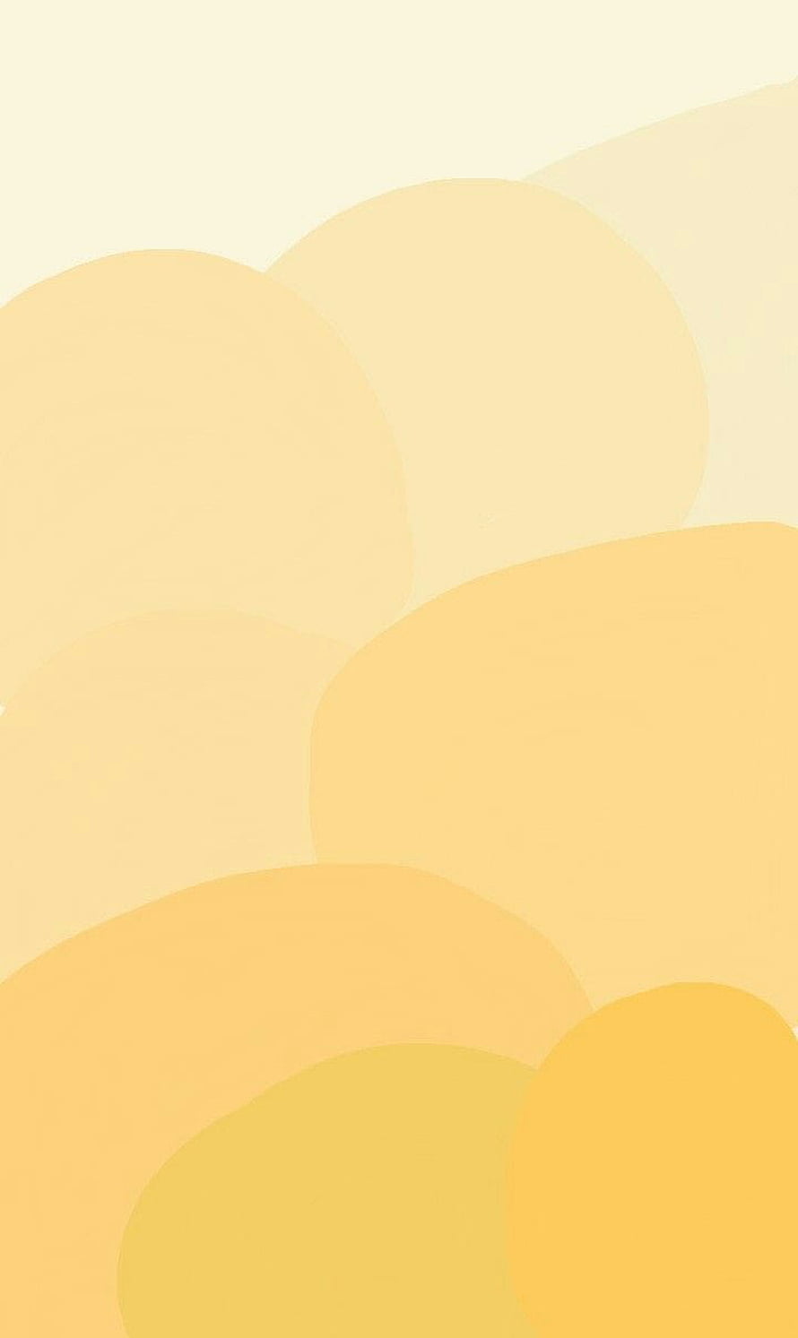 Soft Pastel Yellow Abstract Organic Shapes Minimalist Background HD phone wallpaper