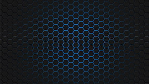 Dark Blue Hexagonal Honeycomb Grid Abstract Geometric Pattern Background HD wallpaper