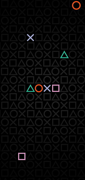 PlayStation Triangle Circle Cross Square Minimalist Black Wallpaper HD phone wallpaper