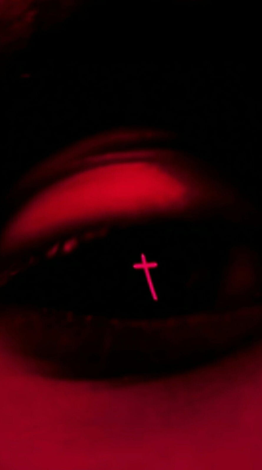 The Weeknd Starboy Aesthetic Dark Red Eye With Glowing Cross Symbol HD phone wallpaper
