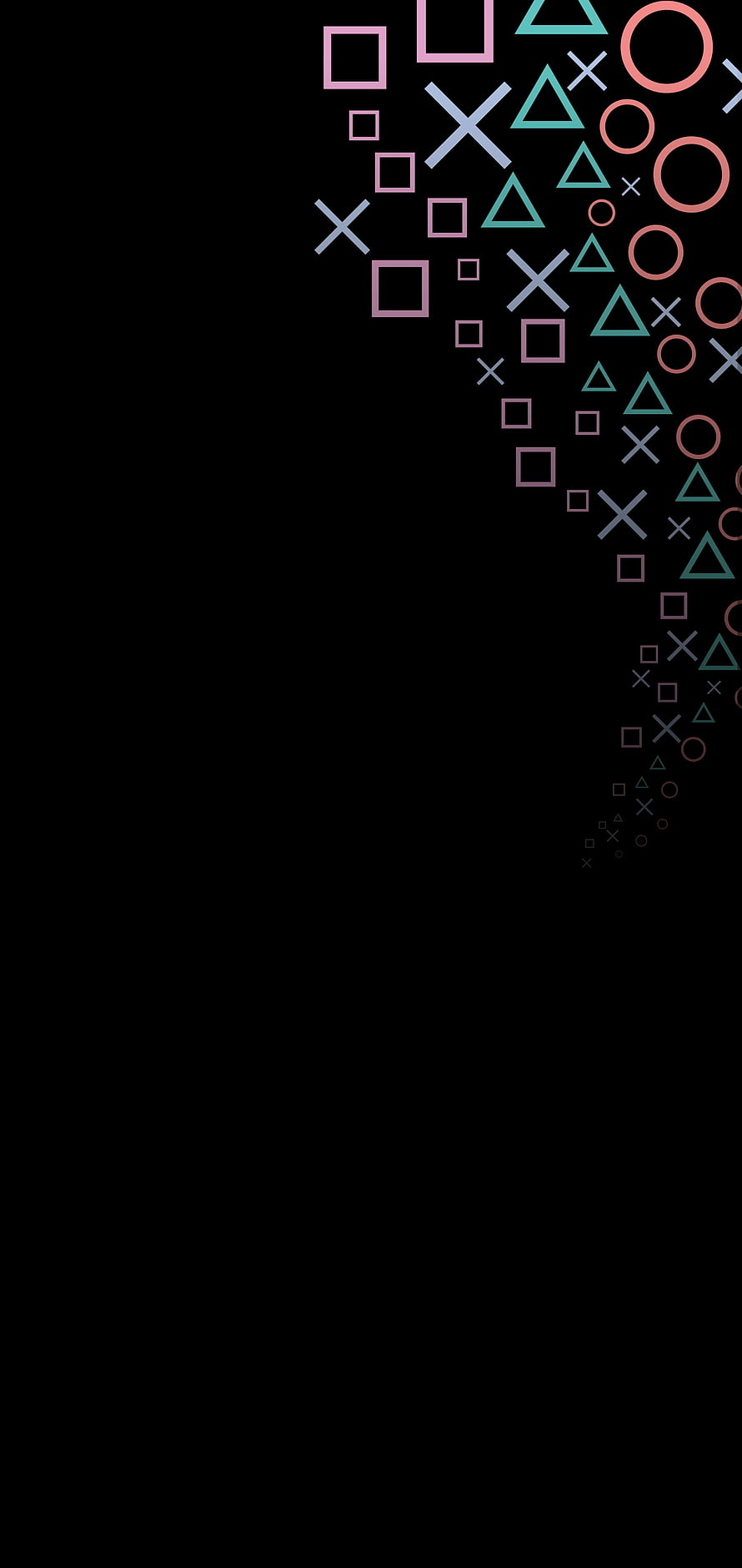 PlayStation Controller Symbols Abstract Geometric Pattern Wallpaper HD phone wallpaper