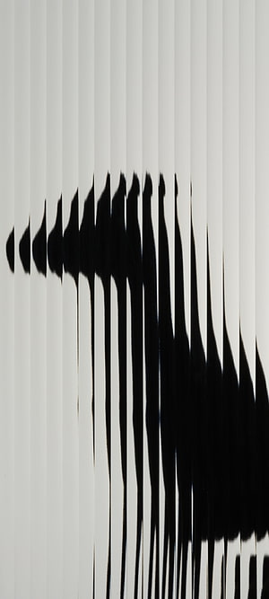 Abstract Black Ink Drips on White Background Minimalist Art HD phone wallpaper