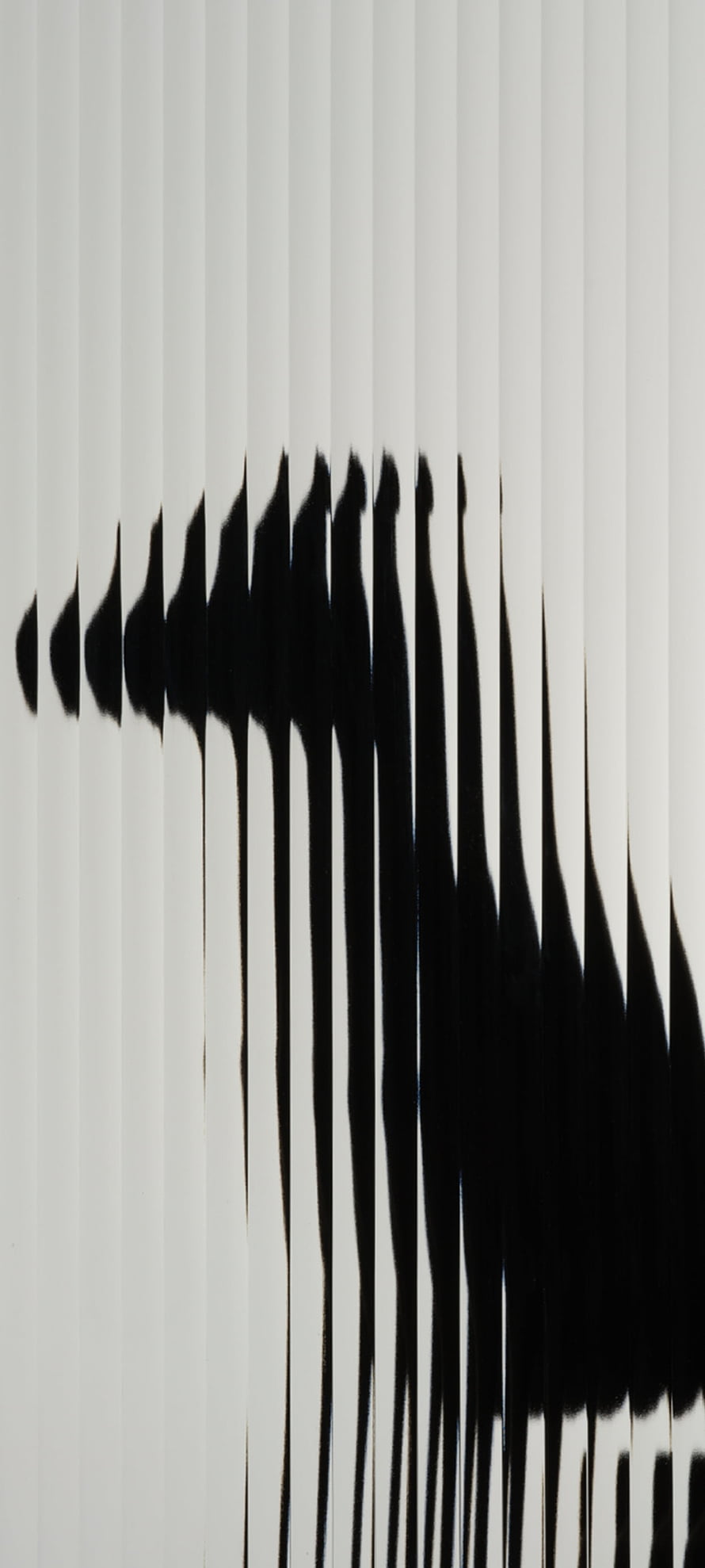 Abstract Black Ink Drips on White Background Minimalist Art HD phone wallpaper