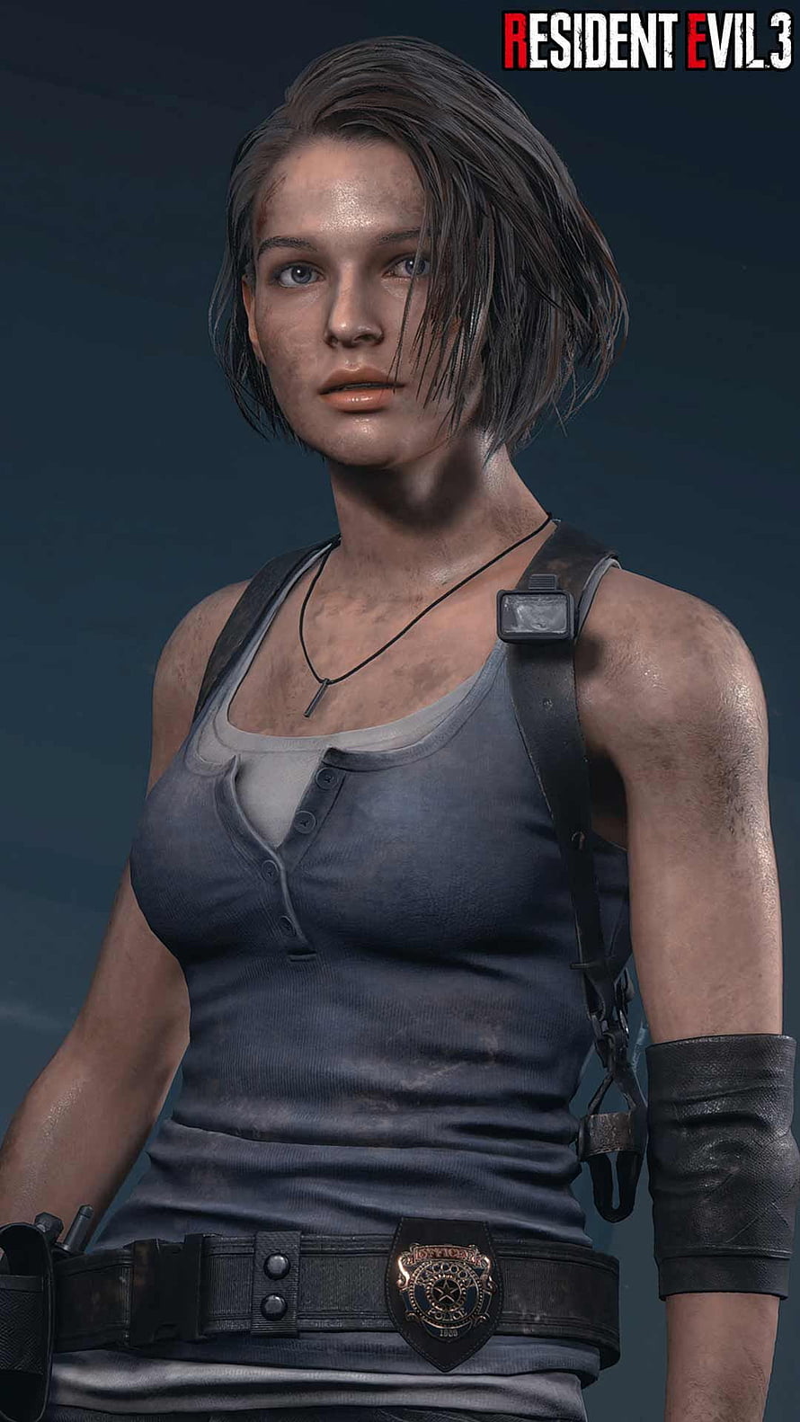 Jill Valentine Character Portrait from Resident Evil 3 Remake HD phone wallpaper
