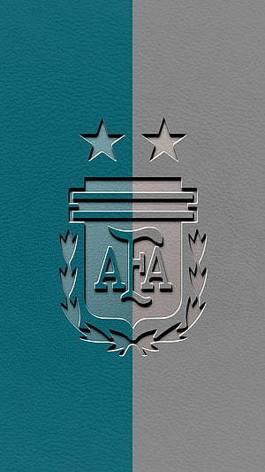 Argentina National Football Team AFA Crest Minimalist Wallpaper HD phone wallpaper