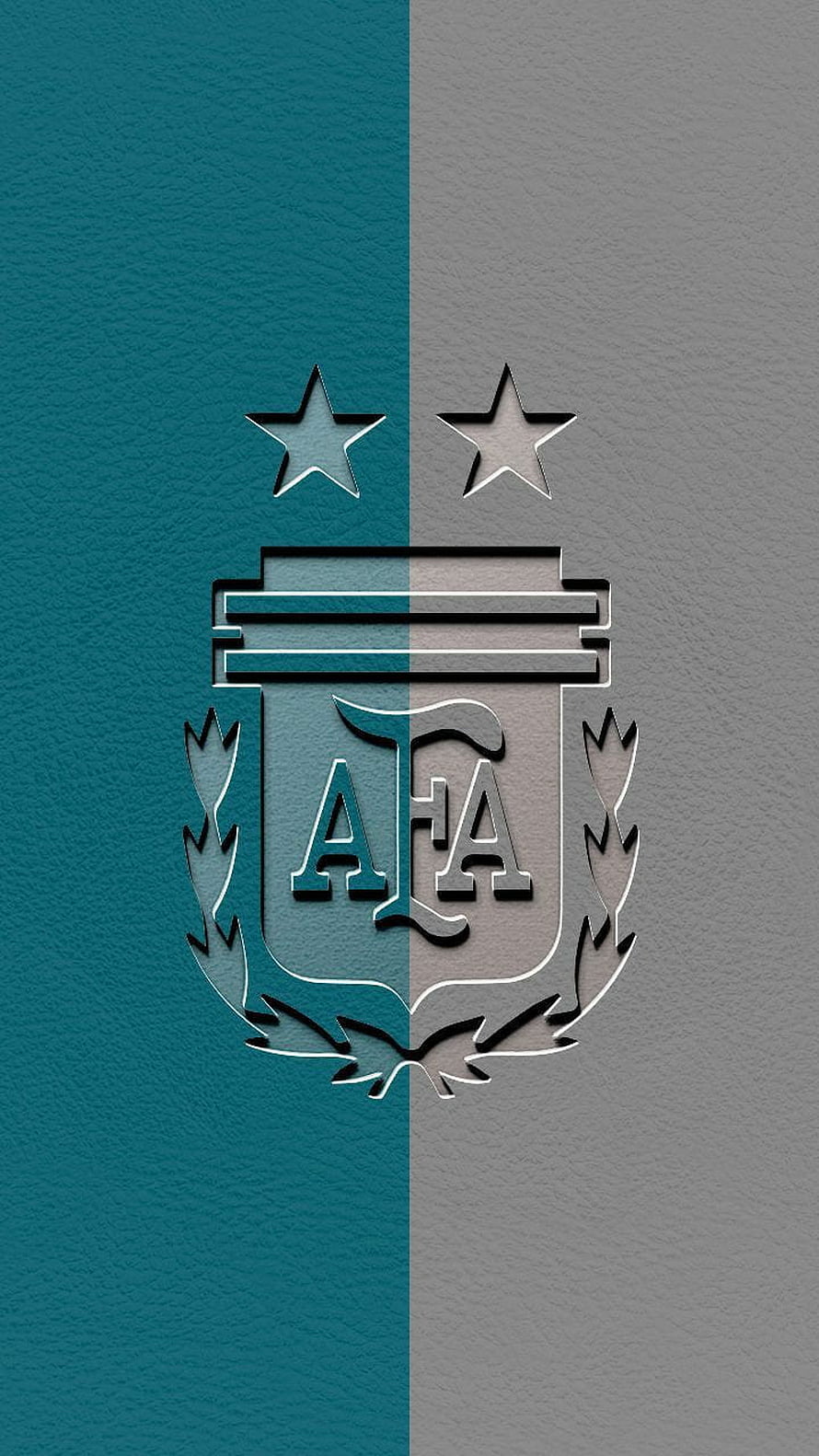 Argentina National Football Team AFA Crest Minimalist Wallpaper HD phone wallpaper