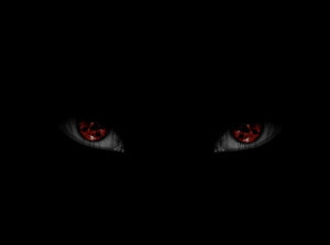 Glowing Sharingan Eyes in Darkness, Itachi Uchiha Anime Style HD wallpaper