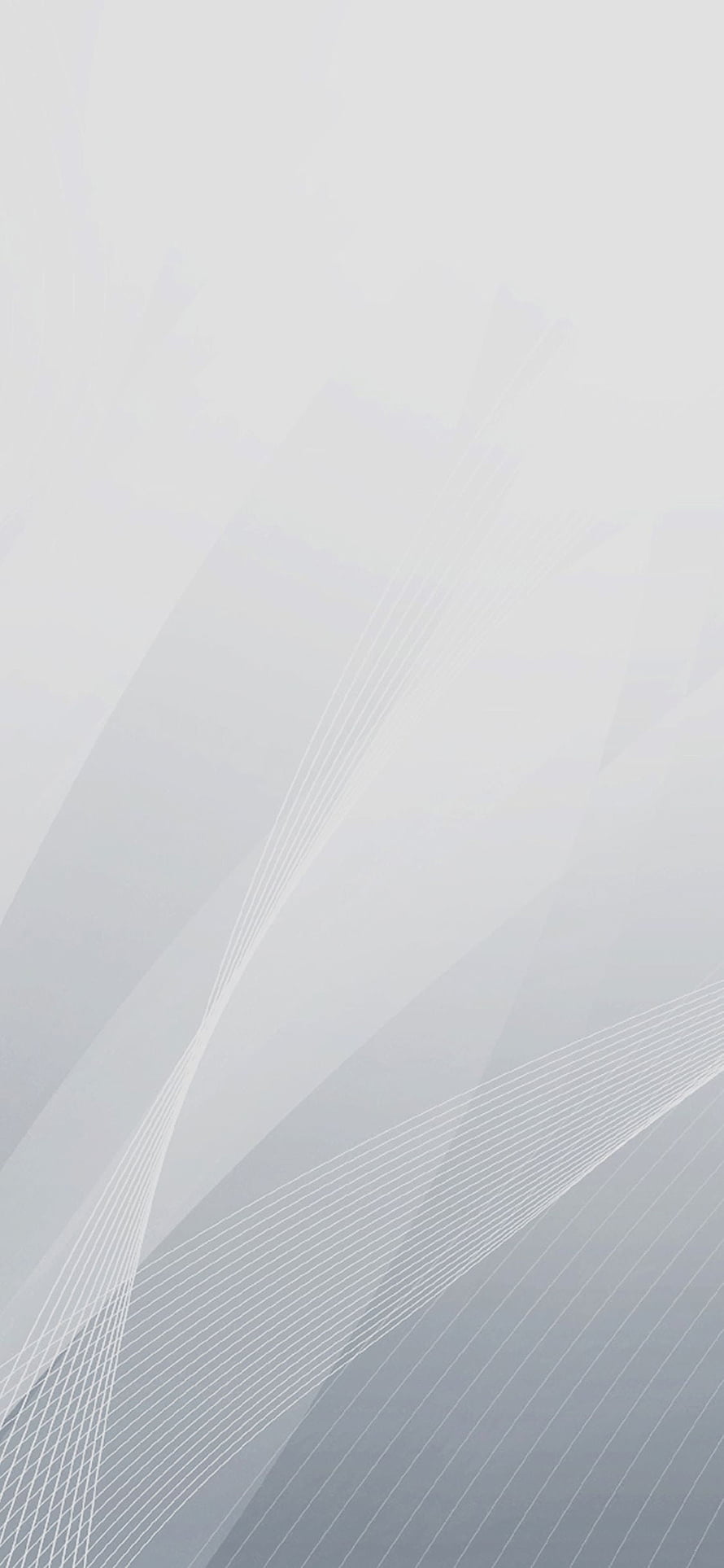 Minimalist Abstract White Curves and Flowing Lines on a Soft Gray Background HD phone wallpaper