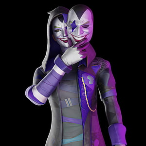 Joker and Harley Quinn embracing in purple and white costumes with painted faces HD phone wallpaper