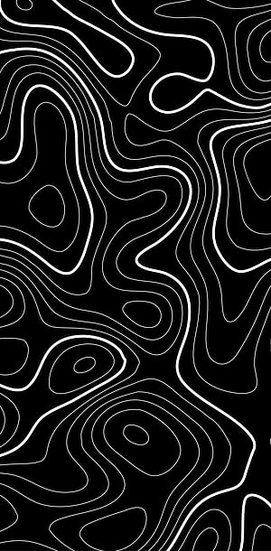 Abstract Black And White Topographic Contour Line Art Pattern HD phone wallpaper