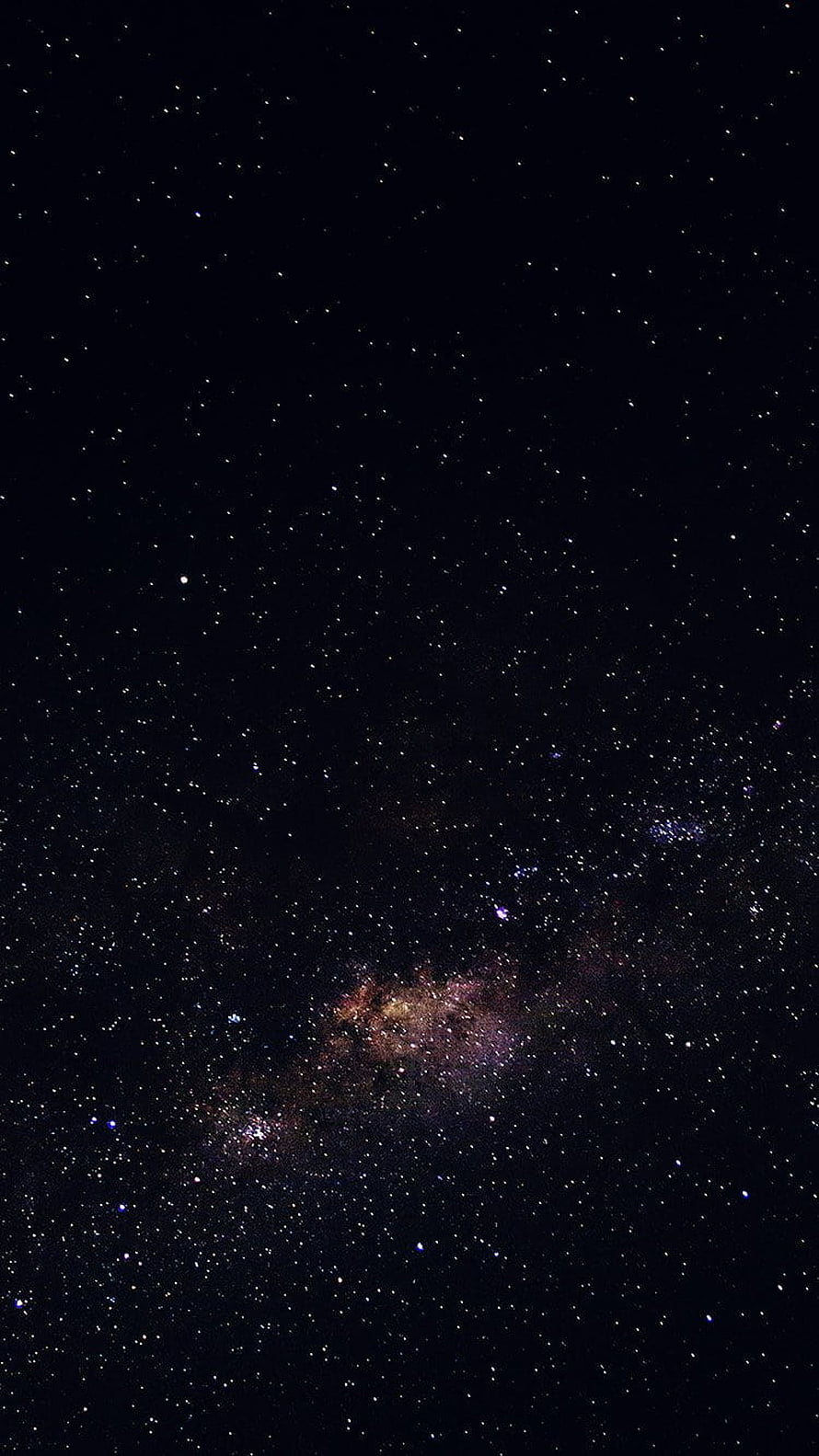 Deep Space Star Field with Milky Way Nebula and Distant Galaxies on Black Background HD phone wallpaper