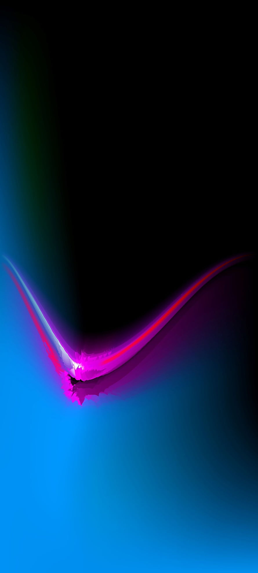 Abstract Neon Light Wave Gradient Wallpaper HD phone wallpaper