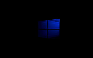 Dark Blue Windows 10 Logo Wallpaper HD wallpaper