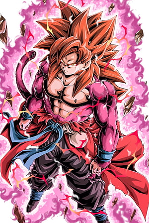 Super Saiyan 4 Goku Dragon Ball GT Anime Character Wallpaper HD phone wallpaper