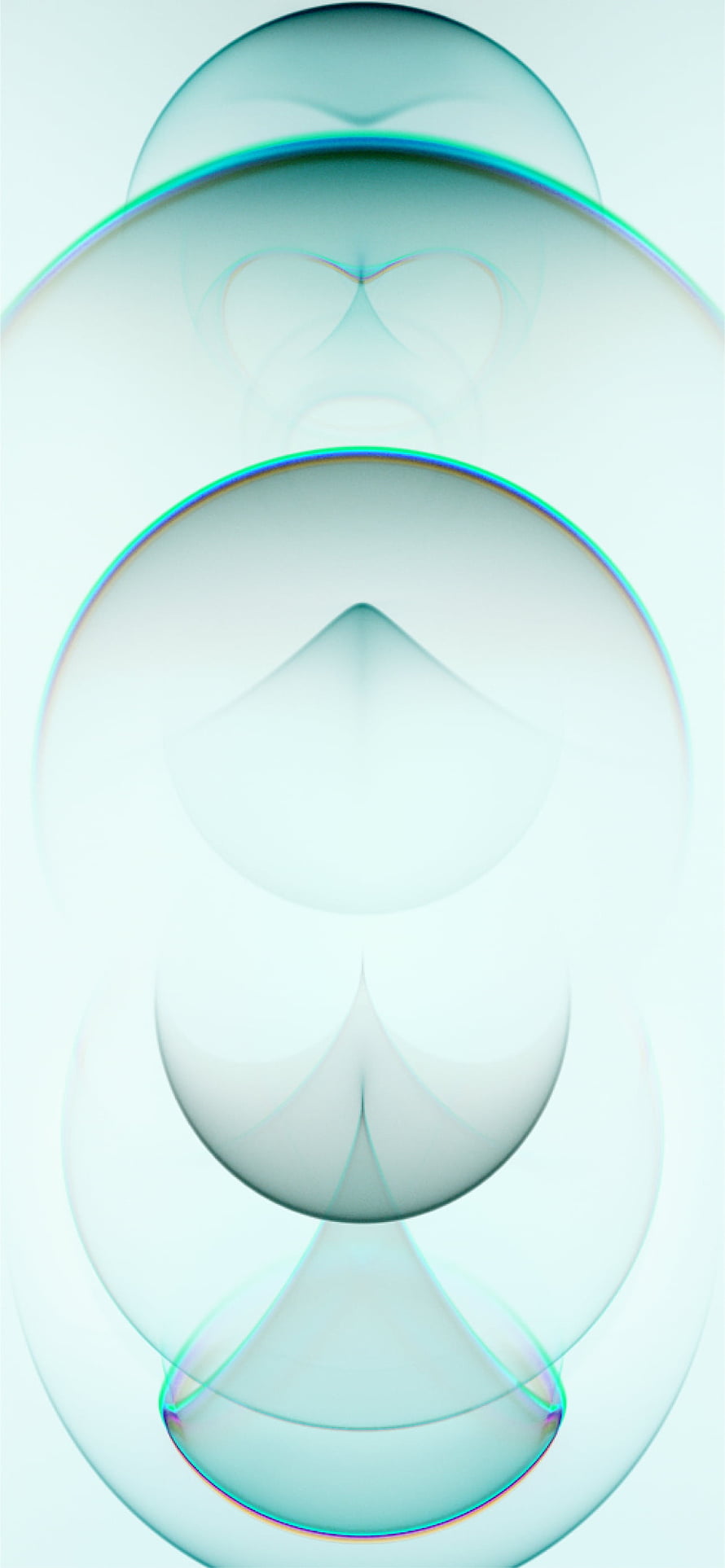 Abstract Geometric Gradient Wallpaper with Soft Teal and Mint Tones HD phone wallpaper