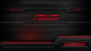 Asus Gaming Aesthetic Black and Red Futuristic Tech Panel Design HD wallpaper