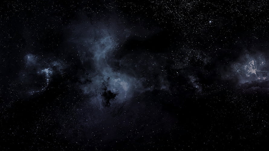 Deep Space Nebula and Starfield with Dark Cosmic Dust Clouds HD wallpaper