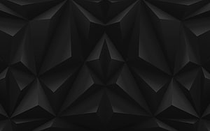 Dark Geometric Low Poly Abstract Pattern with Faceted Triangular Shapes HD wallpaper