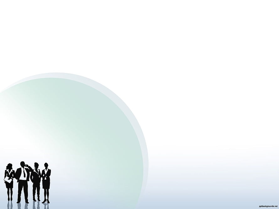 Minimalist Business Team Silhouette with Soft Mint Gradient Circle HD wallpaper