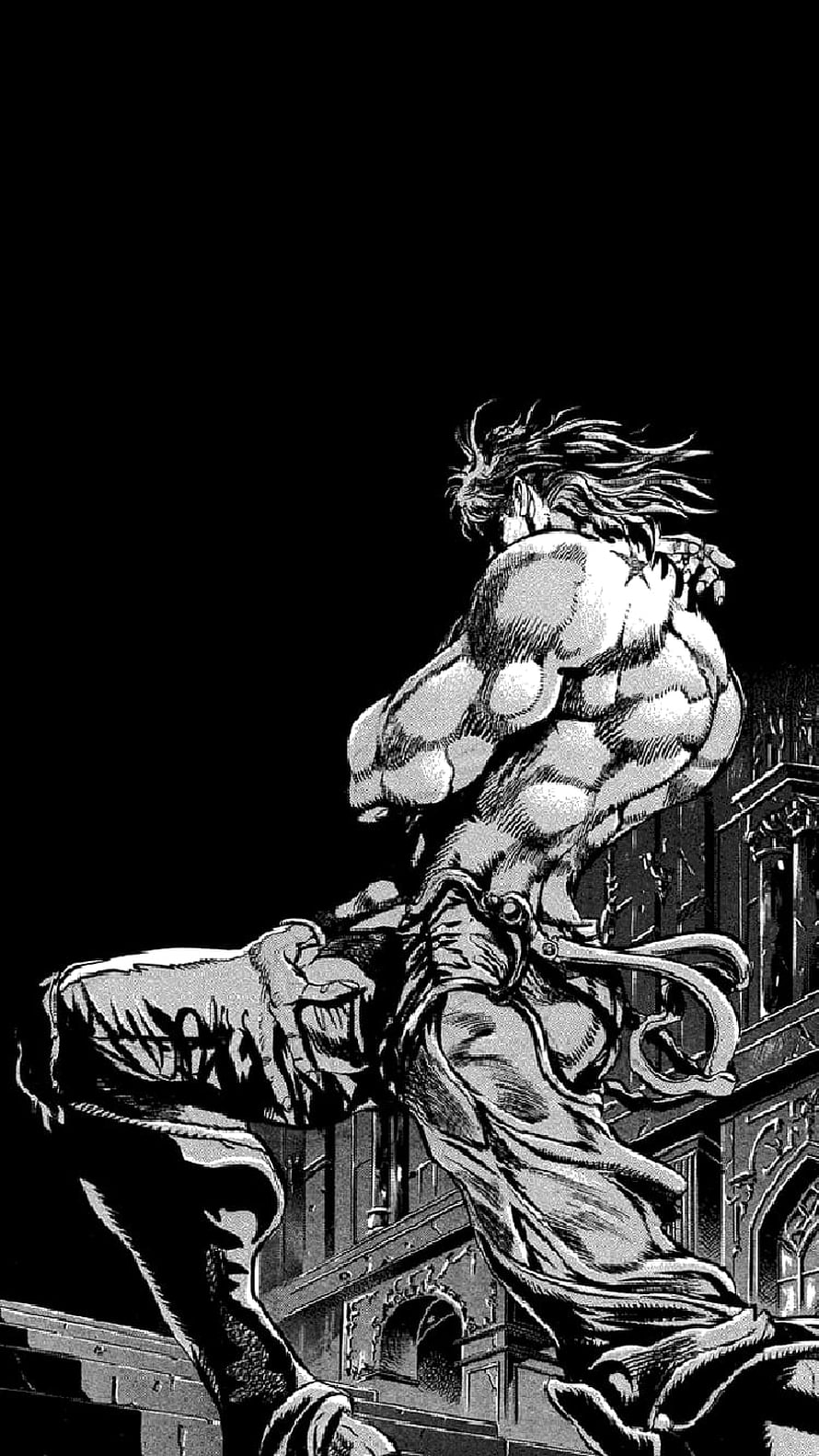 Guts Berserk Manga Black and White Illustration, Stardust Crusaders Dio Brando Pose, Jojo Bizarre Adventure Dio HD phone wallpaper