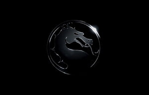 Mortal Kombat Dragon Logo Emblem on Black Background HD wallpaper