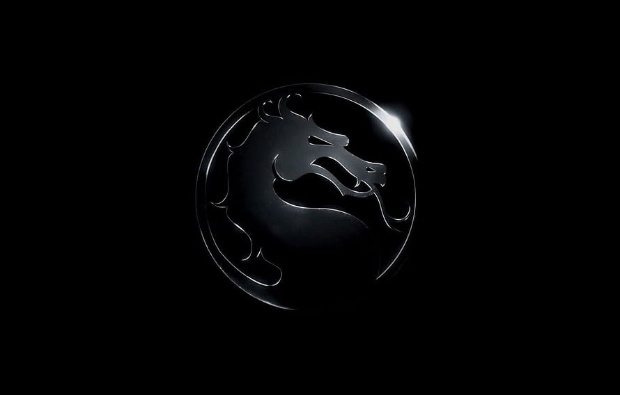 Mortal Kombat Dragon Logo Emblem on Black Background HD wallpaper